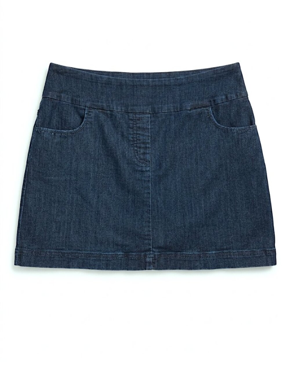 Contrast - Dark blue Wash Denim Stretch Skort – Size M